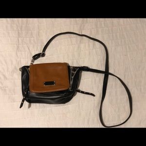 Leather cross body bag